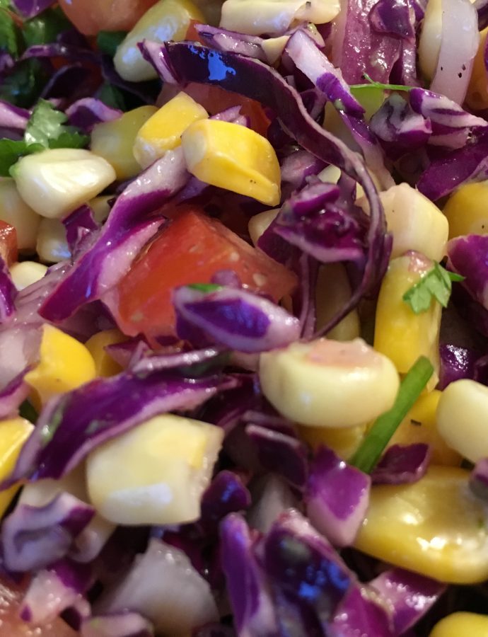 Fish Tacos with Sweet Corn Slaw